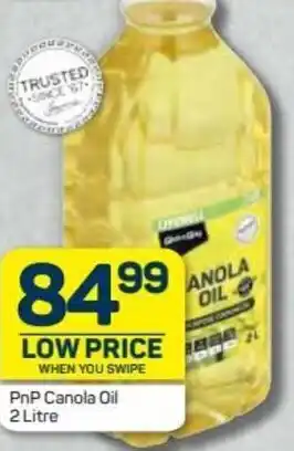 Pick n Pay Hypermarket PnP Canola Oil 2L offer