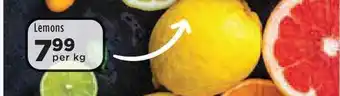 Food Lover's Market Lemons per kg offer