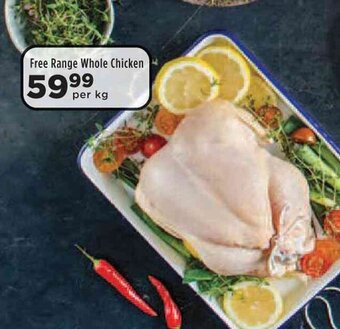 Food Lover's Market Free Range Whole Chicken per kg offer