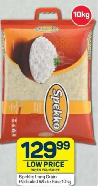 Pick n Pay Hypermarket Spekko Long Grain Parboiled White Rice 10kg offer