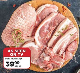Food Lover's Market Pork Packs with Stew per kg offer