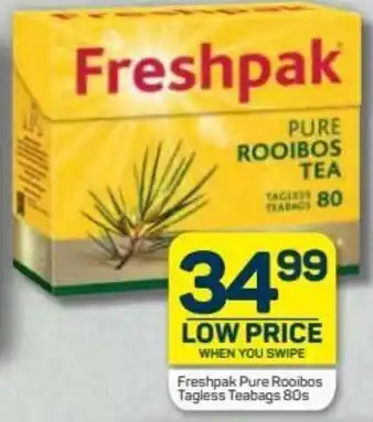 Pick n Pay Hypermarket Freshpak Pure Rooibos Tea 80s offer