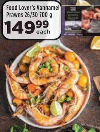 Food Lover's Market Food Lover's Vannamei Prawns 26/30 700 g offer