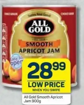 Pick n Pay Hypermarket All Gold Smooth Apricot Jam 900g offer