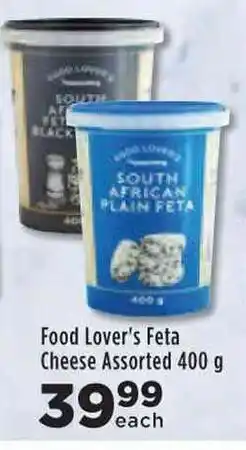 Food Lover's Market Food Lover's Feta Cheese Assorted 400g offer