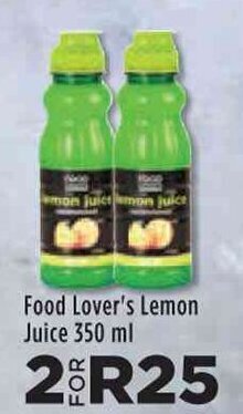 Food Lover's Market Food Lover's Lemon Juice 350 ml offer