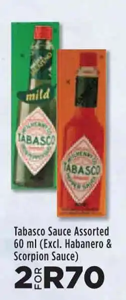 Food Lover's Market Tabasco Sauce Assorted 60 ml offer