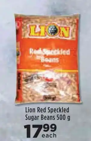 Food Lover's Market Lion Red Speckled Sugar Beans 500g offer