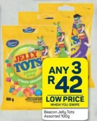 Pick n Pay Hypermarket Beacon Jelly Tots Assorted 3 x 100g offer