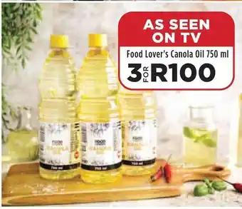 Food Lover's Market Food Lover's Canola OIl 750 ml offer