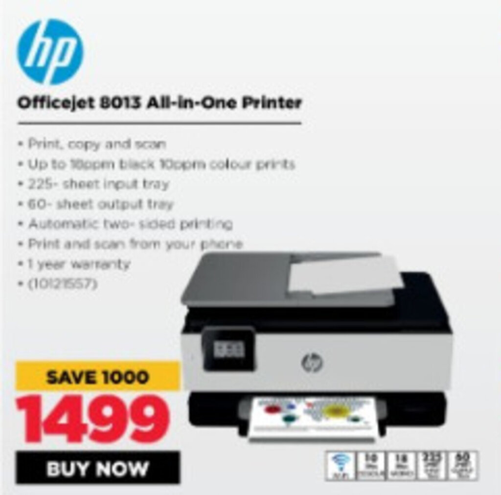 Hp Officejet 8013 AllinOne Printer offer at HiFi Corp
