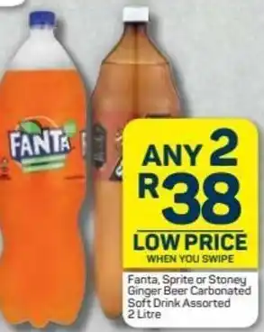Pick n Pay Hypermarket Fanta, Sprite or Stoney Ginger Beer Carbonated Soft Drink 2 x 2L offer