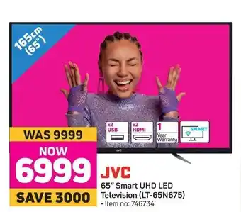 Game JVC - 65" Smart UHD LED Television (LT-65N675) offer