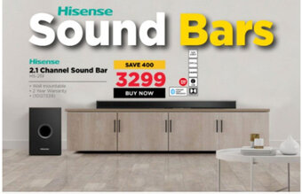 HiFi Corp Hisense - 2.1 Channel Sound Bar offer