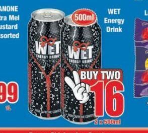 Boxer Wet energy drink 2 offer