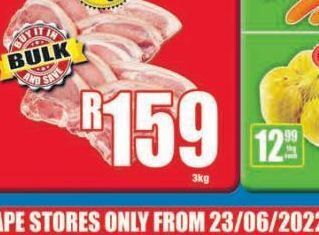 Boxer Pork chops offer