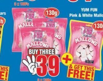 Boxer Yum fun marshmallow 3 offer