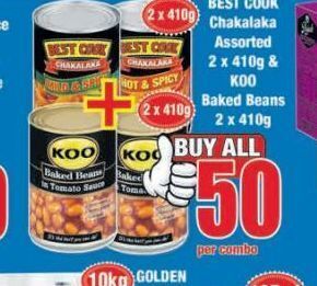 Boxer Koo baked beans offer