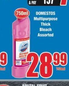 Boxer Domestos bleach offer