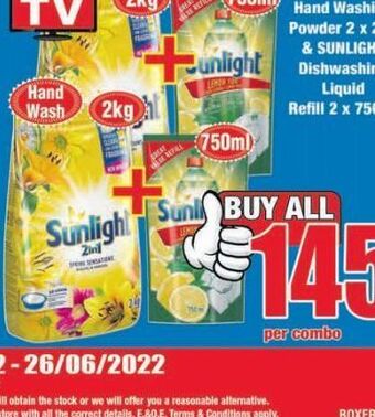 Boxer Sunlight washing powder offer