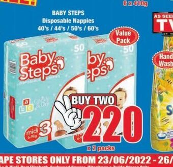 Boxer Baby steps nappies 2 offer