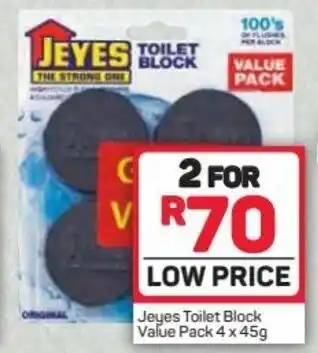 Pick n Pay Hypermarket Jeyes Toilet Block Value Pack 2 x 4 x 45g offer