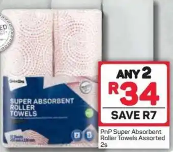 Pick n Pay Hypermarket PnP Super Absirbent Roller Towels 2s offer