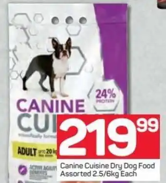 Pick n Pay Hypermarket Canine Cuisine Dry Dog Food 2.5/6kg offer