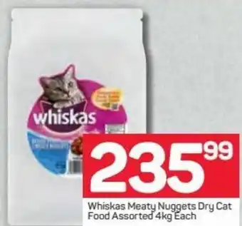 Pick n Pay Hypermarket Whiskas Meaty Nuggets Dry Cat Food 4kg offer