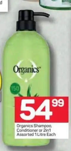 Pick n Pay Hypermarket Organics Shampoo, Conditioner 1L offer