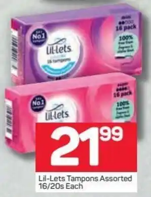 Pick n Pay Hypermarket Lil-Lets Tampons Assorted 16/20s offer