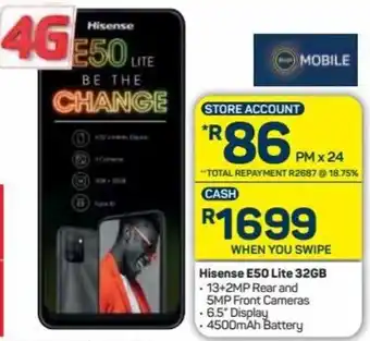 Pick n Pay Hypermarket Hisense E50 Lite 32GB offer