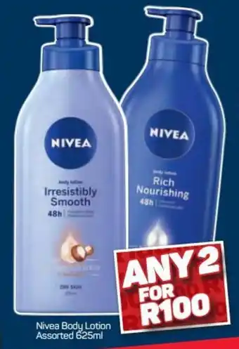 Pick n Pay Hypermarket Nivea Body Lotion 2 x 625ml offer
