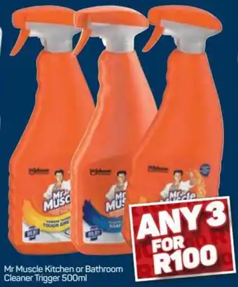 Pick n Pay Hypermarket Mr Muscle Kitchen or Bathroom Cleaner 3 x 500ml offer
