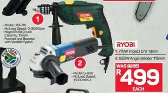 Pick n Pay Hypermarket Ryobi Impact Drill 13mm 710w offer