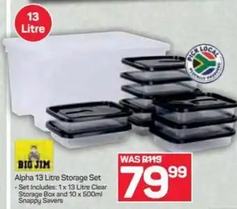 Big Jim Alpha Storage Set 13L