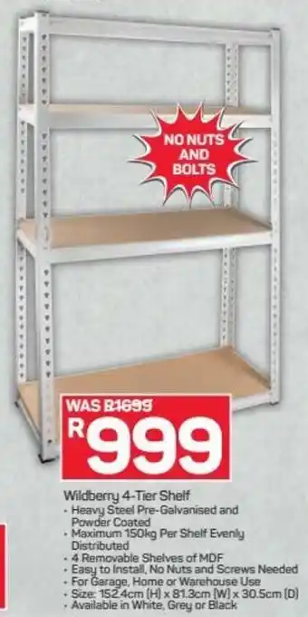 Pick n Pay Hypermarket Wildberry 4-Tier Shelf offer