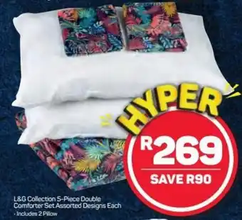 L&G Collection Double Comforter Set 5-piece