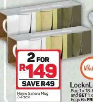 Pick n Pay Hypermarket Home Sahara Mug 2 x 3-pack offer