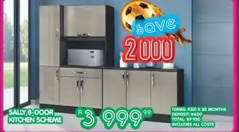 Best Home And Electric Sally 8-Door Kitchen Scheme offer
