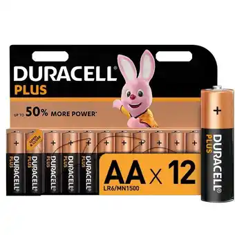 Takealot Duracell plus aa alkaline batteries, 1.5v lr6 mn1500 - 12 pack offer