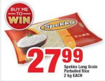 OK Foods Spekko Long Grain Parboiled Rice 2 kg each offer