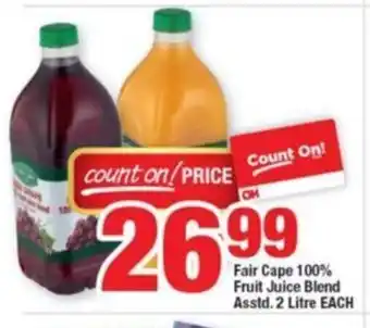 OK Foods Fair Cape 100% Fruit Juice Blend Asstd. 2 Litre each offer