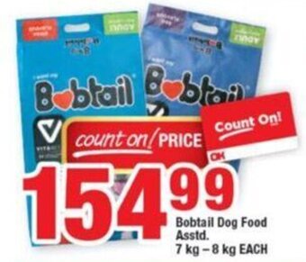 OK Foods Bobtail Dog Food Asstd 7 kg - 8 kg each offer