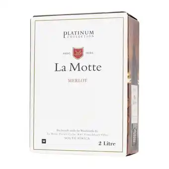 Woolworths La motte platinum collection merlot 2 l offer