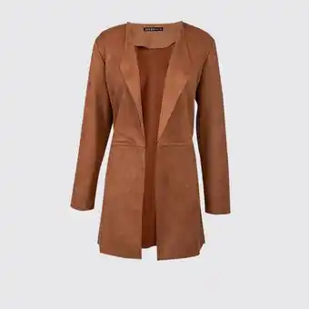 Faux suede coat