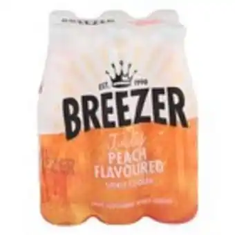 Pick n Pay Liquor Bacardi breezer peach spirit cooler 275 ml x 6 offer