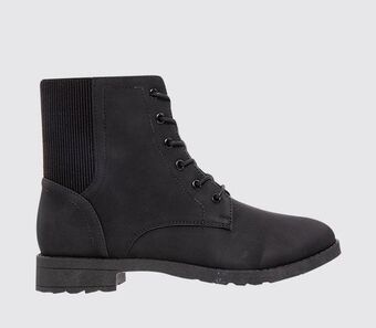 Lace-up ankle boot
