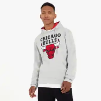 Sportscene Nba men's chicago bulls grey melange hoody offer