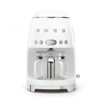 Hirsch's Smeg retro white drip filter coffee machine - dcf02wheu offer